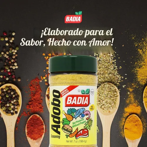Vista 3 de Badia Adobo sin pimienta, 7 oz – Mezcla de condimentos latinos tradicionales