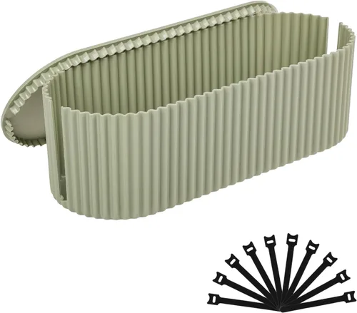 Vista 11 de FABROK Caja de organización de cables, caja organizadora de cables con 10 bridas para cables, almacenamiento de regleta de alimentación para ocultar