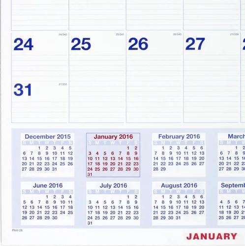 Vista 3 de AT-A-GLANCE Calendario mensual de pared 2016, 20 x 30 pulgadas (PM4-28)