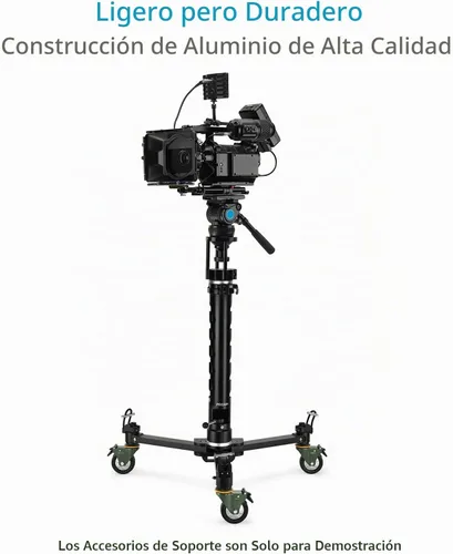 Vista 6 de PROAIM Elevador de cámara - Base Euro/Elemac con cuenco de 3.937 in para cine Dolly y Bazooka. Elevador de altura de 7 pulgadas para cabezal