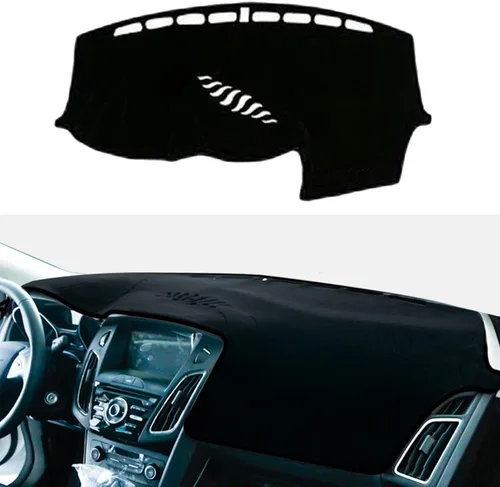 Vista 8 de Funda para salpicadero Tapete para salpicadero Alfombrilla para consola central personalizada Compatible con Ford Focus 2012-2018 (Sin altavoz)