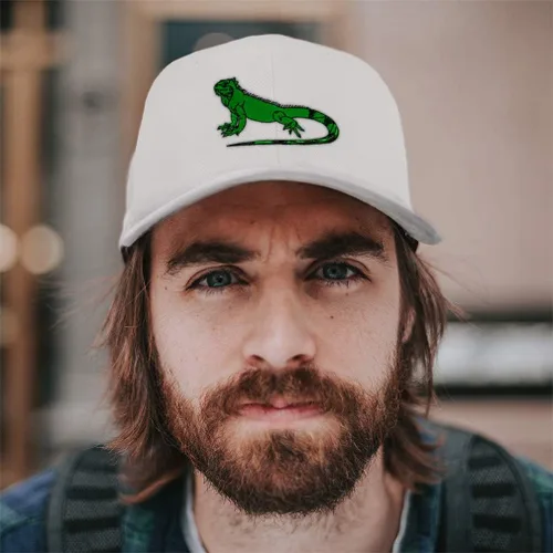 Vista 3 de Gorra de béisbol Animal Wildlife Fish Reptile Lizard Iguana Wild