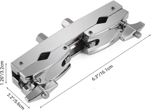 Vista 7 de Facmogu Pinza múltiple plateada, construcción ajustable de liberación rápida con material de acero inoxidable premium, soporte para montaje
