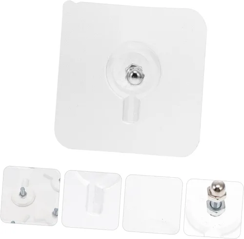 Vista 5 de 20pcs No Trace Nail Photo Frame PVC Coat Hook