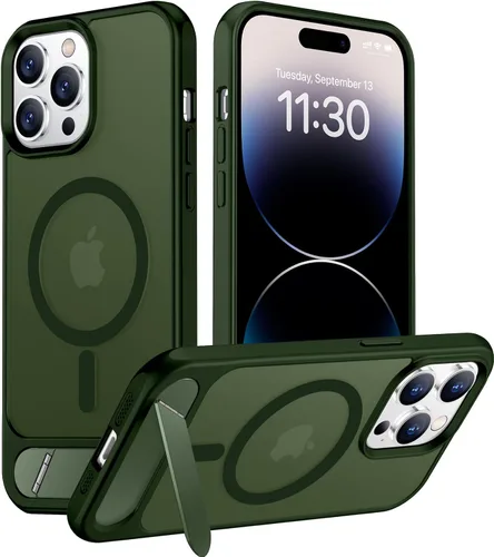 Vista 222 de Funda para iPhone 11 con compatibilidad magnética, [Soporte invisible incorporado][Compatible con MagSafe]