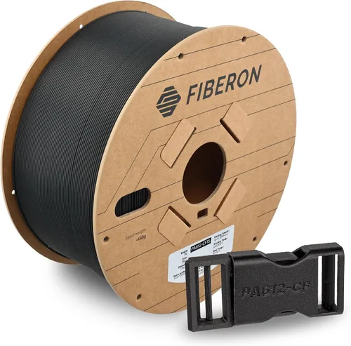 Vista 14 de Polymaker Fiberon ASA-CF08 Filamento ASA de fibra de carbono de 0.07 in 4.370 - 0.07 in Fiberon Asa-cf08 Negro 1.1 lbs (Código hexagonal: #000000)