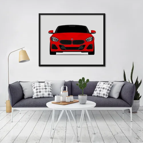 Vista 8 de Custom Car Posters Handmade Poster compatible with BMW Z4 G29 (2018-Present) Print Wall Art Décor - 8x10 Metallic Print (Unframed)