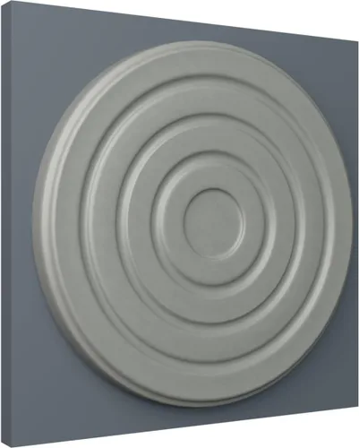 Vista 5 de Ekena Millwork ROS05X00LI Lisboa Roseta Redonda, 5"OD x 3/8"P, Imprimado