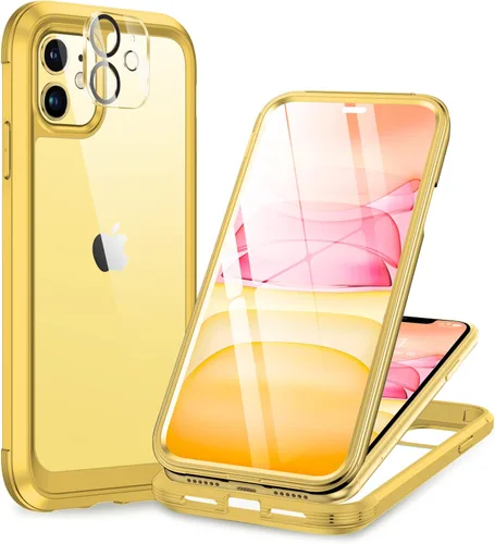 Vista 257 de Miracase - Funda magnética para iPhone 13 Pro Max de 6.7 pulgadas (compatible con MagSafe), transparente, completo, protector de pantalla de vidrio