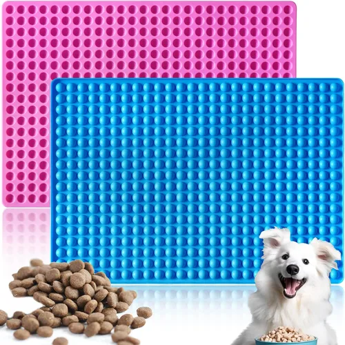 Vista 9 de HKNMTT Moldes de Silicona Mini Forma Redonda, 468 Cavidades Bandeja de Horneado de Pequeñas Semi Esferas Moldes para Golosinas para Perros y Dulces