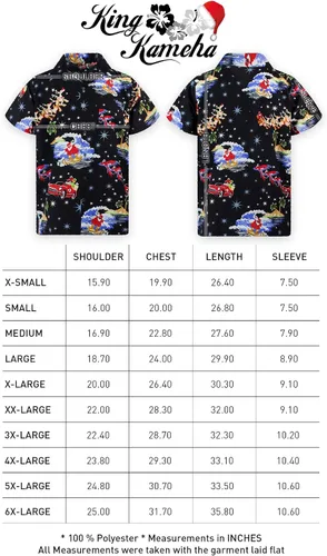 Vista 7 de KING KAMEHA - Camisas feas de Navidad para hombre, de manga corta con botones y estampado de pan de jengibre, estilo informal