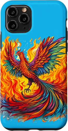 Vista 28 de Fantasy Cute Rising Phoenix Flames Case for iPhone 15