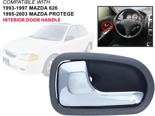 Vista 2 de APA - Manija de repuesto para puerta interior delantera trasera para 1995-2003 Protege 1993-1997 626 lado izquierdo del conductor MA1352113