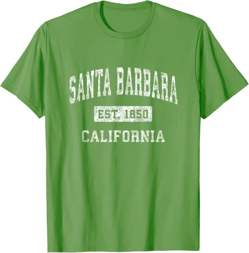 Vista 17 de Camiseta deportiva clásica de Santa Bárbara California CA, Negro, S