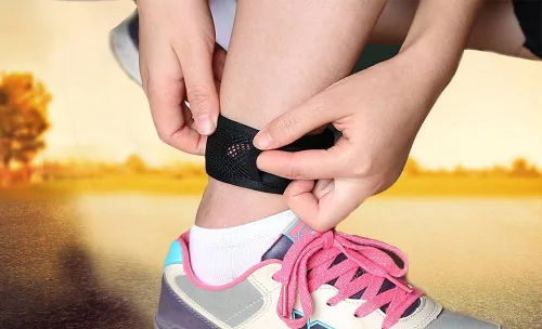 Vista 6 de Wanty Pulsera de brazo con hebilla ajustable, correa de tobillo con bolsa de malla para Fitbit ONE/Fitbit Flex 2/Fitbit ALTA/ALTA HR/Activity