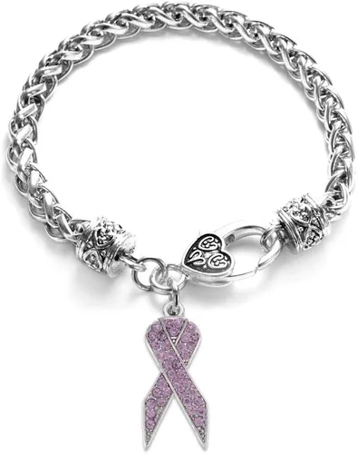 Vista 44 de Inspired Silver - Pulsera de plata con dije personalizado y circonitas cúbicas.