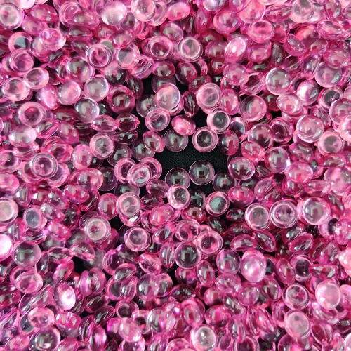 Vista 13 de HappyFiller - 4400 cuentas de limo de canicas acrílicas planas, color Cristal