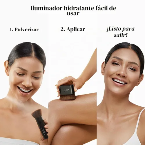 Vista 3 de Jerome Alexander Magic Minerals AirGlow - Bruma iluminadora de bronce