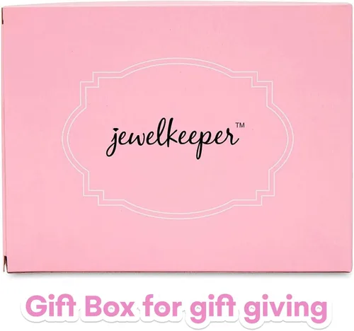Vista 5 de Jewelkeeper Joyero musical de bailarina rosa para niña con cajón extraíble, estuche organizador de almacenamiento de joyas, melodía de lago cisne