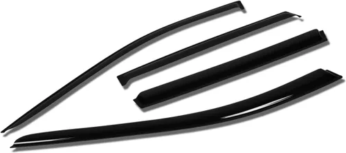 Vista 10 de Auto Dynasty 4 unidades de cinta en la visera de ventilación de ventana, deflector, protector de lluvia compatible con Nissan Maxima 2004-2008