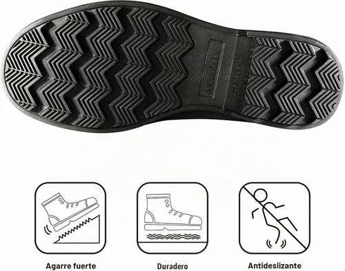 Vista 5 de NORTIV 8 Botas de nieve impermeables de invierno para hombre AVENUE Negro