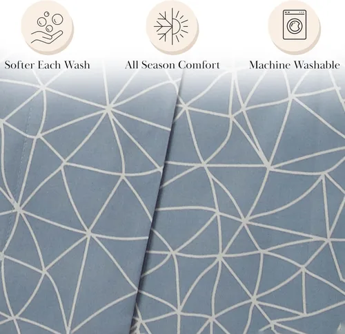Vista 39 de Southshore Fine Living, Inc. Colección Winter Brush, juego de sábanas de 3 piezas para cama individual, sábana bajera con bolsillo profundo de 14