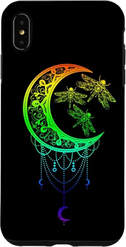 Vista 7 de Funda para iPhone 12 mini libélula, luna, diseño de mandala zen, yoga, chakras, budismo
