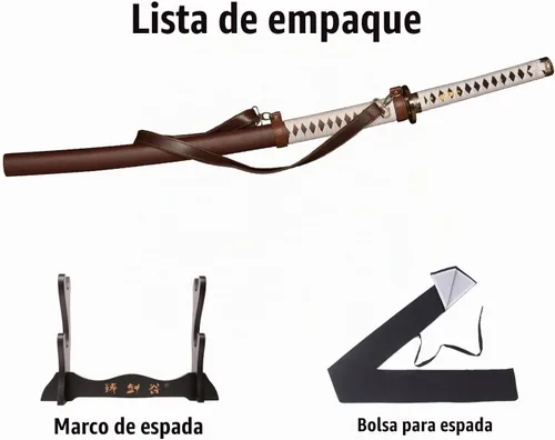 Vista 3 de The Samurai Sword of Michonne, Zombie Katana Katana 41 inches，1065 high Carbon Steel Clay_Tempered Steel Handmade Real Sharp