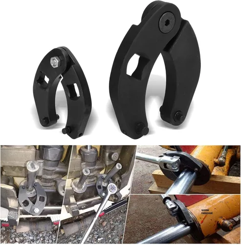 Vista 3 de OTC1266, llave de tuerca de glándula universal, antideformación, 2 piezas, acero al carbono, resistente, alta dureza para automóvil