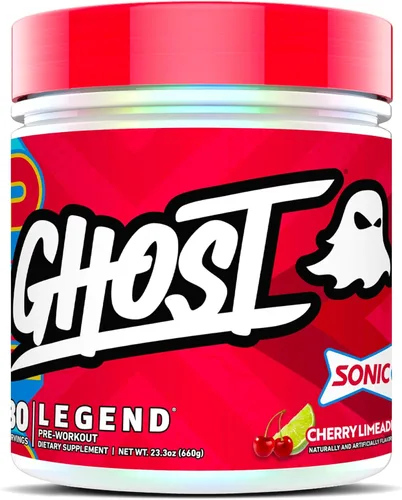 Vista 12 de GHOST Legend Polvo Pre-Entrenamiento, Frambuesa Azul - 30 Porciones – Pre-Entrenamiento para Hombres y Mujeres con Colina, L-Citrulina, y Beta