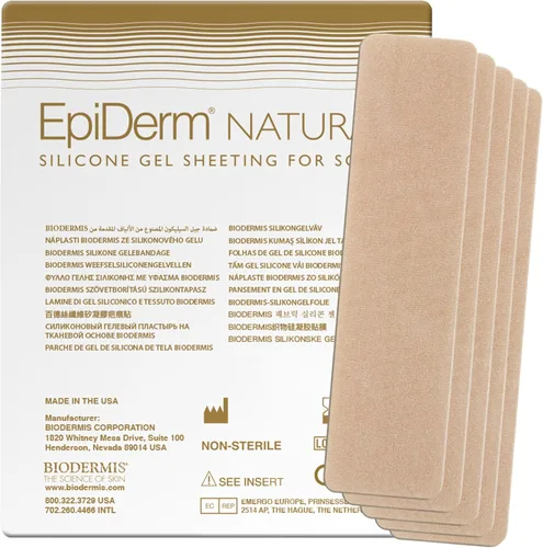 Vista 18 de Epiderm - Tiras de silicona para cicatrices, cinta de silicona de alta calidad para un cuidado óptimo de las cicatrices, versátil, flexible