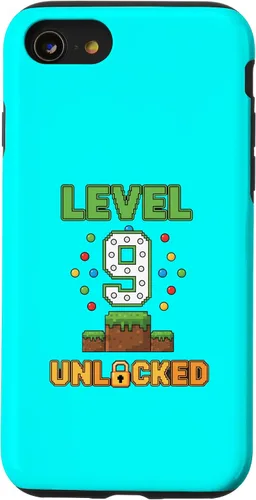 Vista 18 de Birthday Level 9 Unlocked 9th Birthday Gamer Level Up Birthd Case for iPhone 16