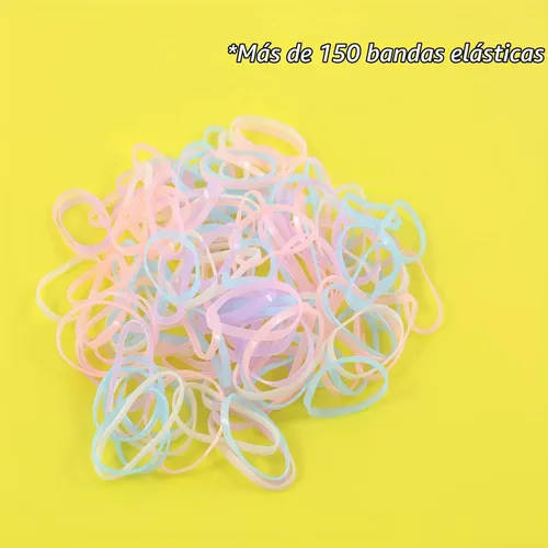 Vista 9 de Pony Beads Rainbow Kandi para hacer pulseras y joyas con banda de goma y cuentas