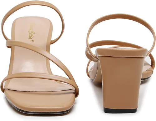Vista 4 de VenusCelia Sandalias de tacón Funky para mujer