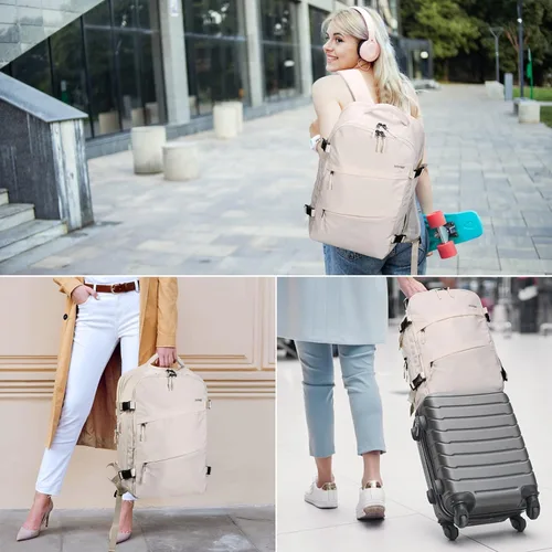 Vista 3 de HOMIEE Spirit Airlines - Mochila de viaje de 18 x 14 x 8 pulgadas, bolsa para artículos personales, equipaje de mano debajo del asiento, aprobada