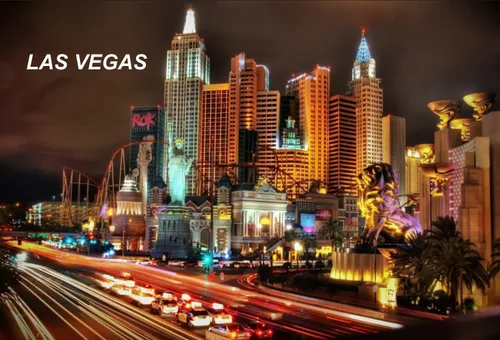 Vista 13 de Nevada USA United States - Imanes para nevera (1 pieza, estilo: Las Vegas #K2)