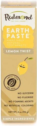Vista 12 de Redmond Earthpaste - Pasta dental natural sin flúor, tubo de 4 onzas (paquete de 2, Lemon Twist)
