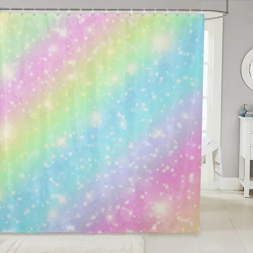 Vista 12 de Erosebridal Cortina de Ducha de Dinosaurio de Dibujos Animados 3D para Niños Varones Adultos Baño Selva Dino Tela Cortina de Baño 72" An x 72 L