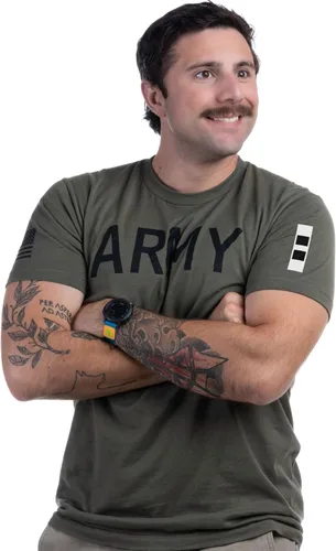 Vista 38 de Army PT Style Shirt - U.S. Military Physical Training Infantry Veteran Workout T-Shirt