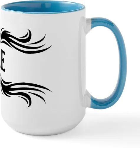 Vista 30 de CafePress Taza de café de cerámica extra grande de 15 oz (15.0 fl oz) con bandera de Chile