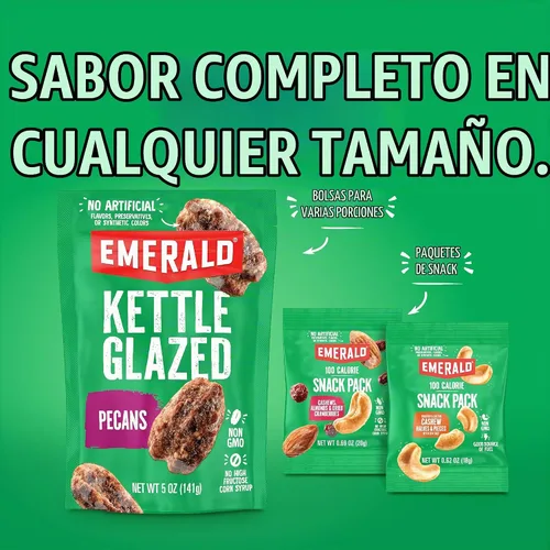 Vista 7 de Emerald Paquete de 100 calorías Nueces y Almendras con Cerezas Secas