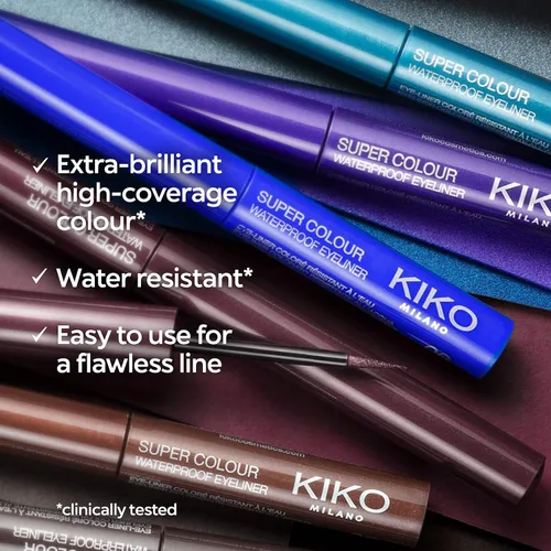 Vista 4 de KIKO MILANO - Delineador líquido colorido resistente al agua de alta cobertura