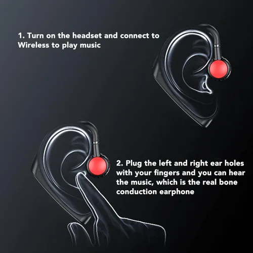 Vista 4 de Auriculares de conducción ósea: estéreo, multifuncional, manos libres para sordos