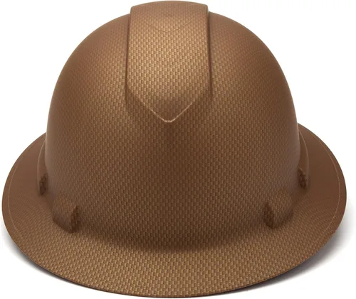 Vista 2 de Pyramex Ridgeline Full Brim Hard Hat 4 Point Ratchet