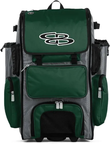 Vista 18 de Boombah Rolling Superpack - Bolsa para equipo de béisbol/sóftbol, varios colores, mango telescópico y capacidad para 4 murciélagos, versión