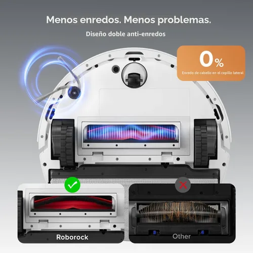 Vista 6 de roborock Robot aspirador y trapeador Q10 S5+, succión de 10,000 Pa, mejorado desde Q8 max+, 70 días de autovaciado, evita obstáculos, trapeador