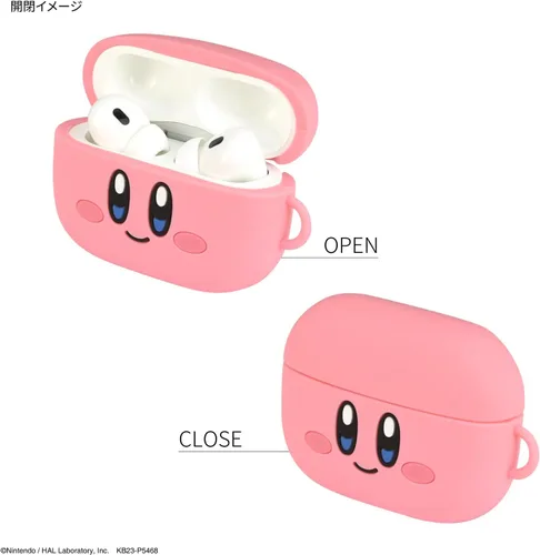 Vista 3 de Gourmandies Kirby BKBY-06A - Funda de silicona compatible con AirPods Pro (2ª generación) / AirPods Pro