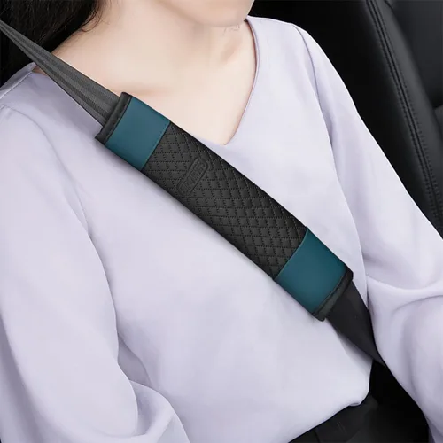 Vista 6 de Bittwee Cojín para Cinturón de Seguridad del Coche para Hombro, 2 Piezas, Funda Suave para Arnés Automotriz para Cojín de Cuello y Correa Protectora