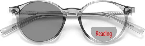 Vista 9 de helena TR90Transition fotocromáticos bifocales gafas de lectura para mujeres hombres lupa redonda presbicia lector conducción