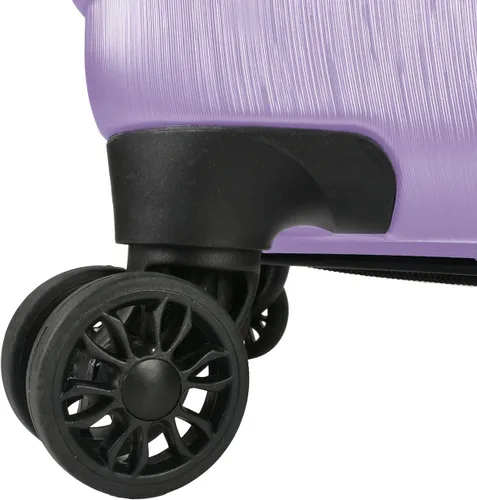 Vista 8 de U.S. Traveler Boren - Maleta de viaje de policarbonato resistente con 8 ruedas giratorias, asa de aluminio
